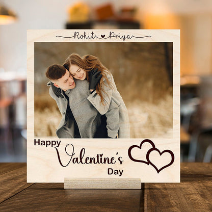 Unique Photo Print on Wood with Personalized Couple Keepsake Design - Sblossom