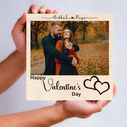 Unique Photo Print on Wood with Personalized Couple Keepsake Design - Sblossom