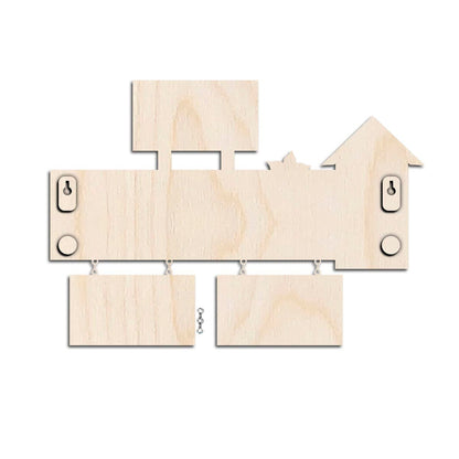 Wall Hanging Name Plate – Multi-Panel Family in 3D - Sblossom