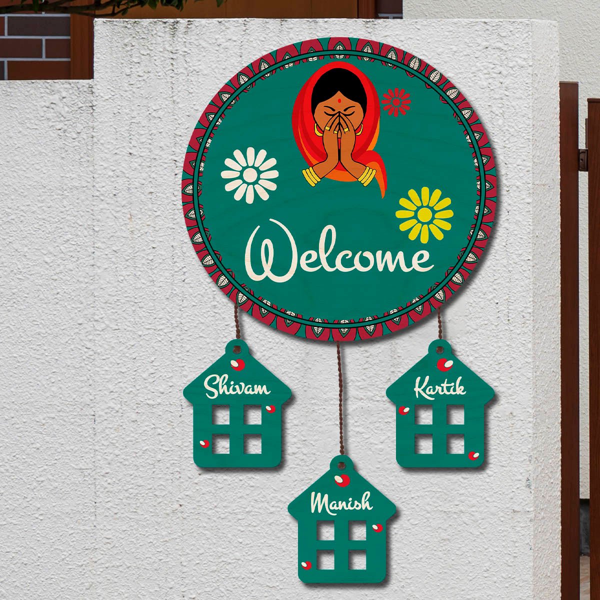 Welcome Name Plate | Personalized - Sblossom