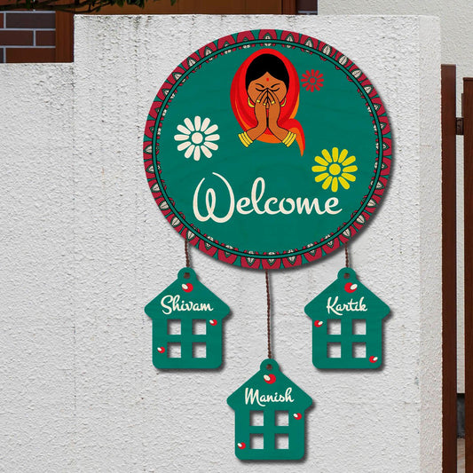 Welcome Name Plate | Personalized - Sblossom