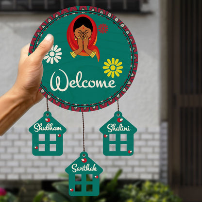 Welcome Name Plate | Personalized - Sblossom