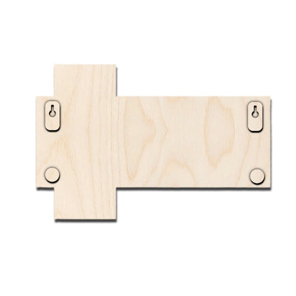 Wood Name Plate for Door – Cross-Panel Ganesha in 3D - Sblossom