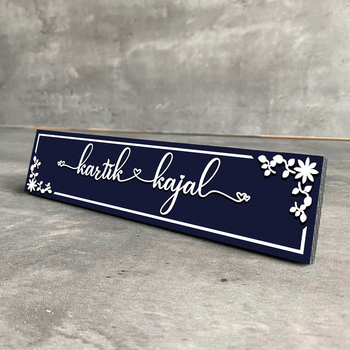 Wooden Couple Door Name Plate for Home - Sblossom