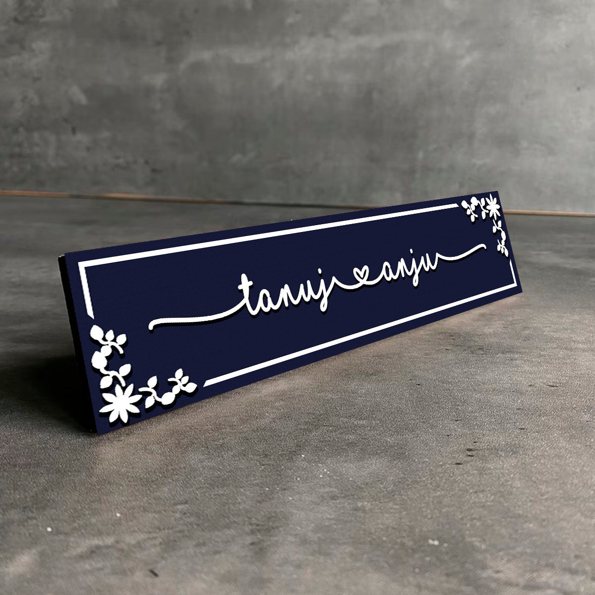 Wooden Couple Door Name Plate for Home - Sblossom