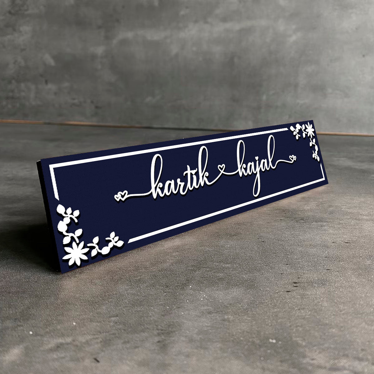 Wooden Couple Door Name Plate for Home - Sblossom