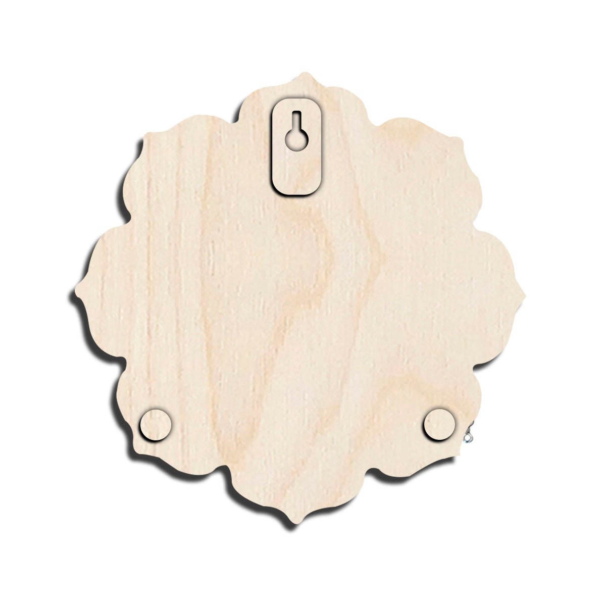 Wooden Family Name Plate with Surname for Front Door, 12x12 Inch - Sblossom