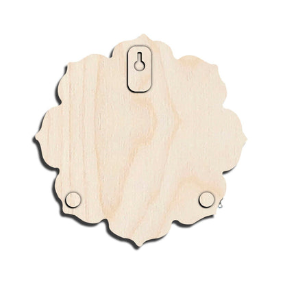 Wooden Family Name Plate with Surname for Front Door, 12x12 Inch - Sblossom