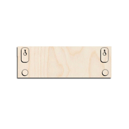 Wooden Name Plate for Door – Dual-Tone Devanagari 3D - Sblossom