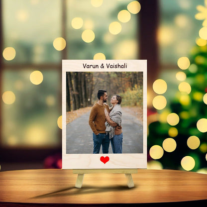 Wooden Photo Print with Stand and Personalized Picture Decor - Sblossom