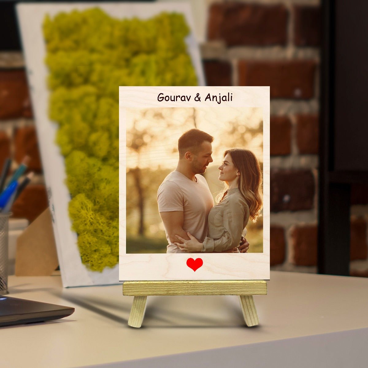 Wooden Photo Print with Stand and Personalized Picture Decor - Sblossom