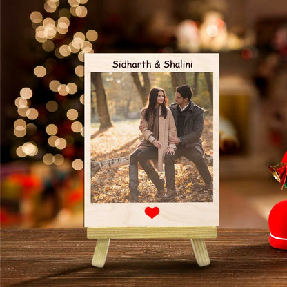 Wooden Photo Print with Stand and Personalized Picture Decor - Sblossom