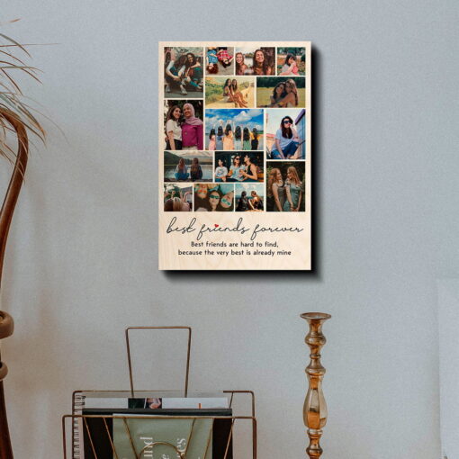 Best Friend Forever Wood Print | Personalized - Image 3