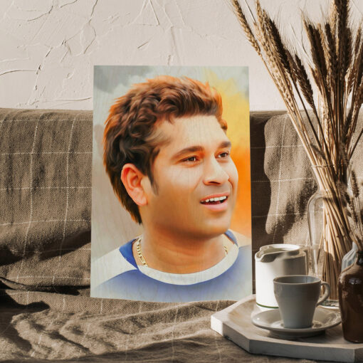 Sachin Tendulkar Wood Print - Image 3