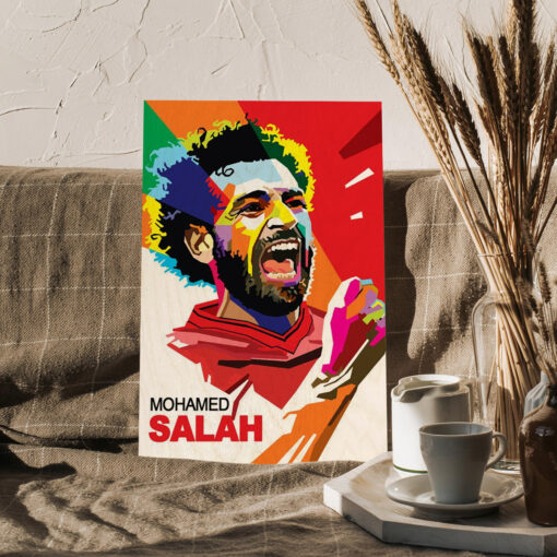 Mohamed Salah Wood Print - Image 3