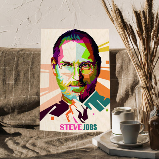 Steve Jobs Wood Print - Image 3