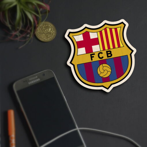 Fcb Wooden Fridge Magnet - Image 3