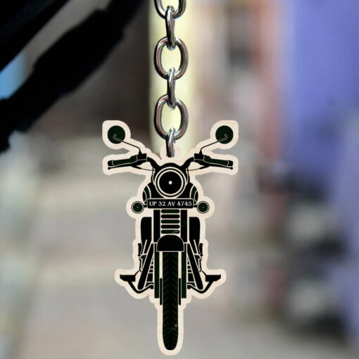 Bullet Personalized Wooden Keychain - Image 3