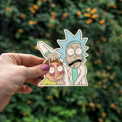 Rick And Morty Wooden Fridge Magnet | 4X3.5 Inch - Image 4