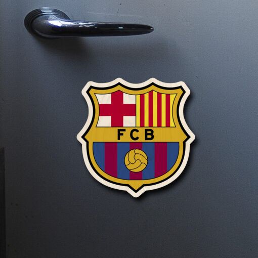 Fcb Wooden Fridge Magnet