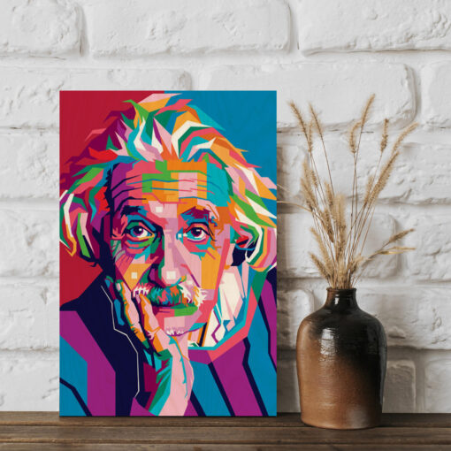 Albert Einstein Wood Print