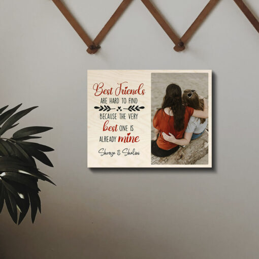 Best Friend Wood Print | Personalized - Image 4