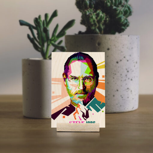 Steve Jobs Wood Print - Image 4