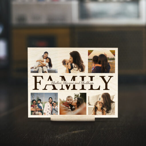 Family Wood Print | Perasonalized | 10X10 Inches - Image 5