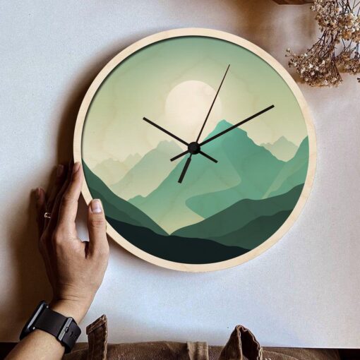 Mountain Theme  Wall Clock