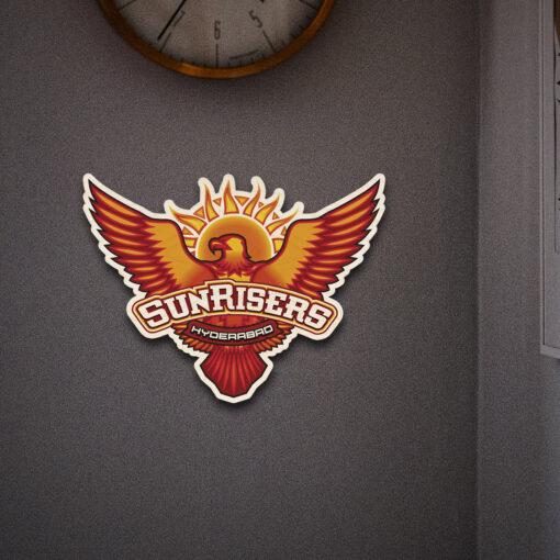 Sunrisers Hyderabad Handcrafted Wooden Crest - Image 2