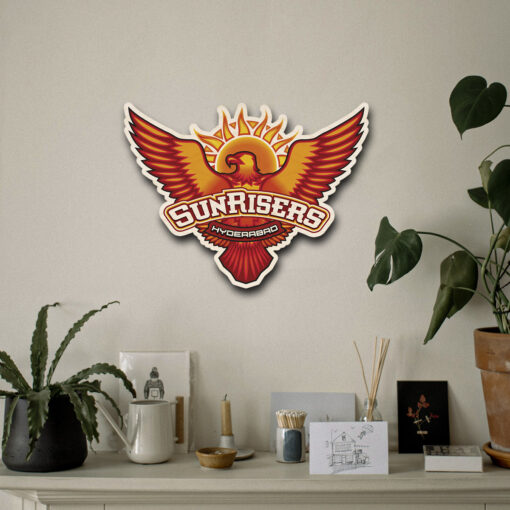 Sunrisers Hyderabad Handcrafted Wooden Crest