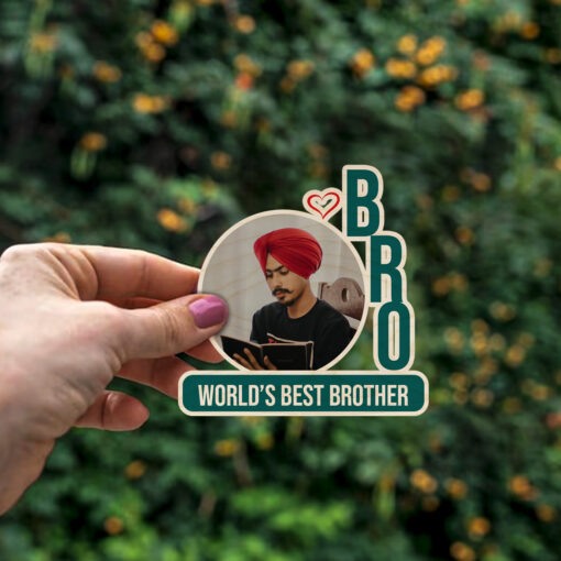 Personalized Brother Magnet | Wooden | 4*3 Inches - Image 4