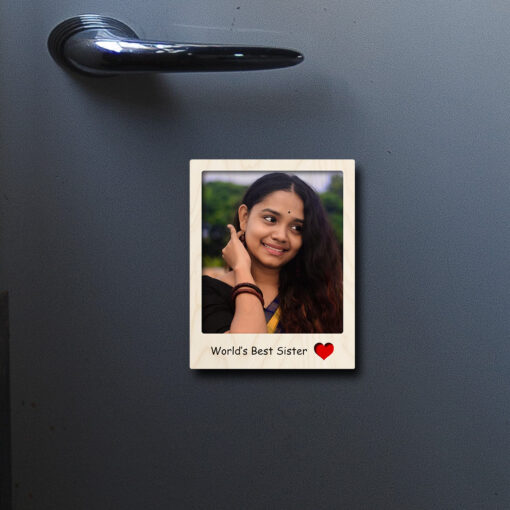 Personalized Sister Magnet | Wooden | 4*3 Inches