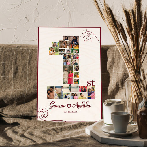 Anniversary Bliss Wooden Frame | Personalized - Image 5