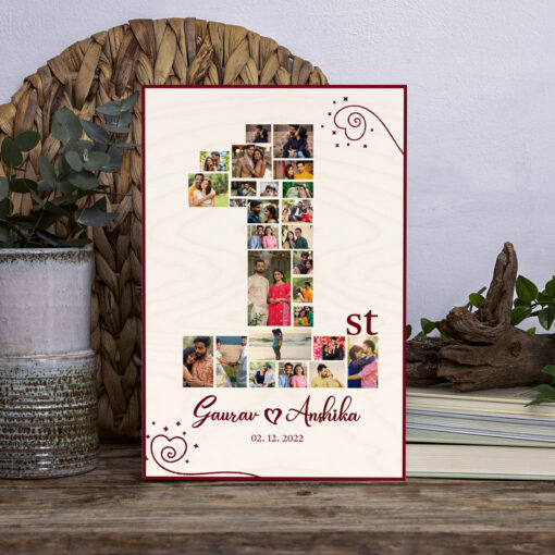 Anniversary Bliss Wooden Frame | Personalized - Image 4