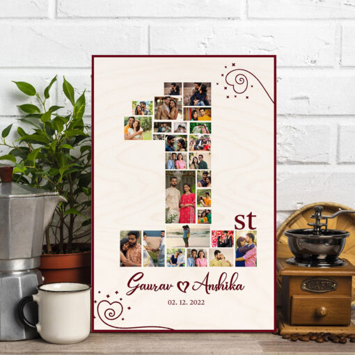 Anniversary Bliss Wooden Frame | Personalized