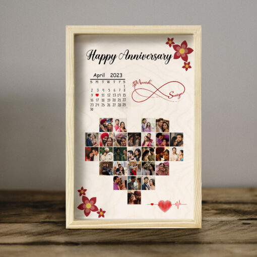 Anniversary Treasure Wooden Frame | Personalized