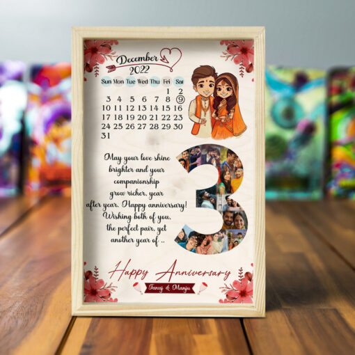 Anniversary Love'S Journey Wooden Frame | Personalized - Image 5