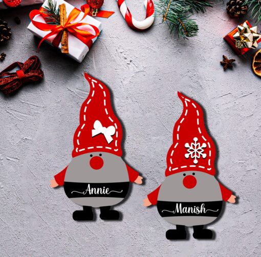 Adorable Wooden Santa Fridge Magnet | Personalized | 5 Inch - Image 5